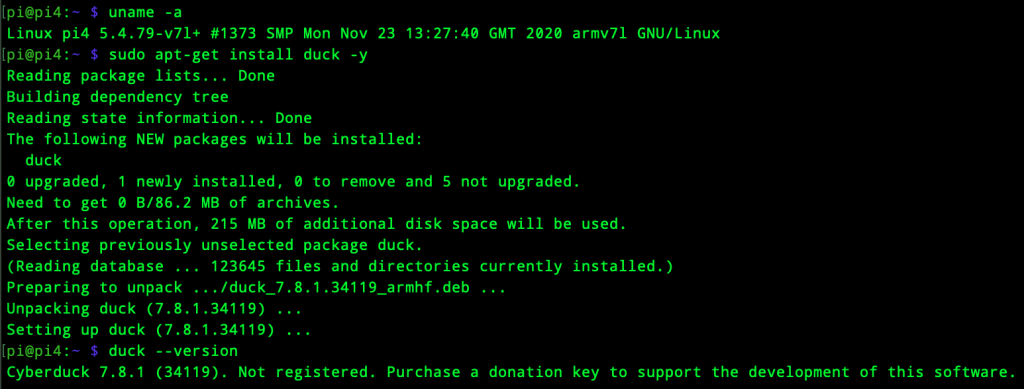 cyberduck sftp to aws instance