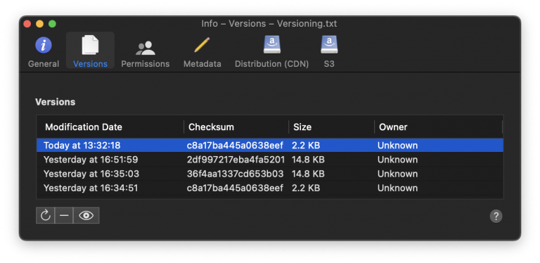 View And Retrieve Previous File Versions Cyberduck Blog